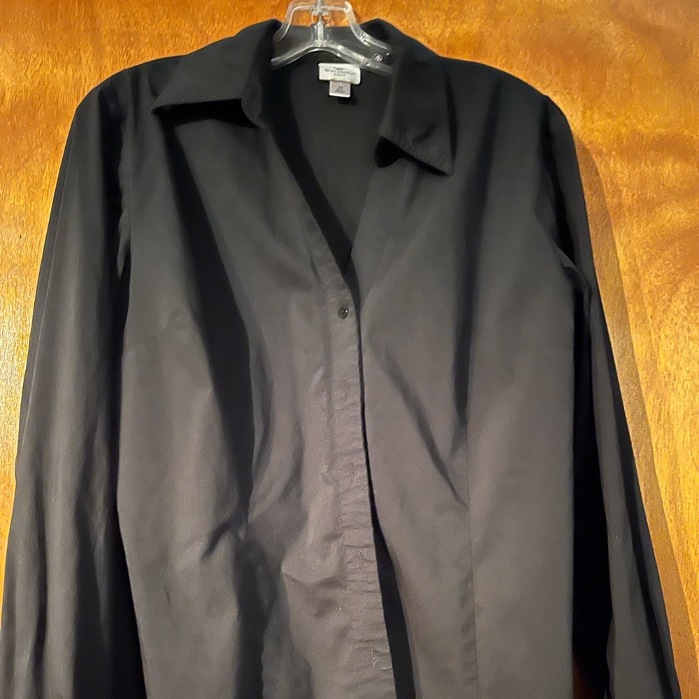 Black button down shirt